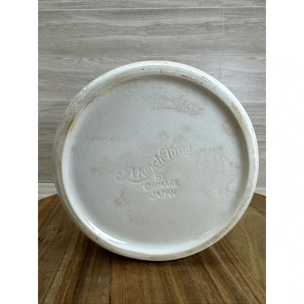 Munchtime by Himark COOKIES Vintage Porcelain Cookie Jar/Canister Japan